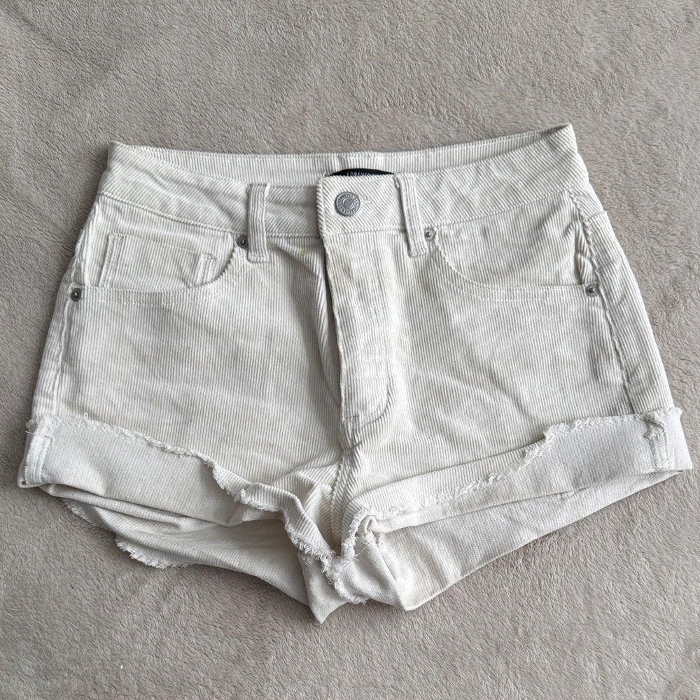 White Denim Women Shorts
